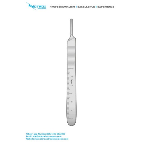 SCALPEL HANDLE, #3, WITH SCALE