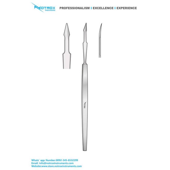 Masing Nasal Knife, Curved Blade, 13cm