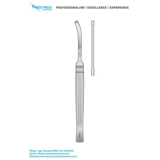 CONVERSE RHINOPLASTY KNIFE, 15CM, CURVED, BUTTON END