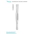 Dressing Delicate Narrow Forceps, Serrated, Straight