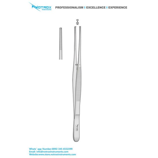 POTTS-SMITH Dressing FORCEPS, Serrated