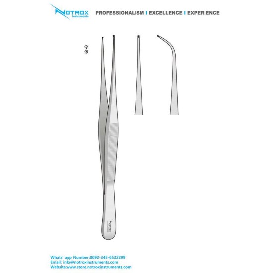 Iris Tissue forceps, 1X2 Teeth