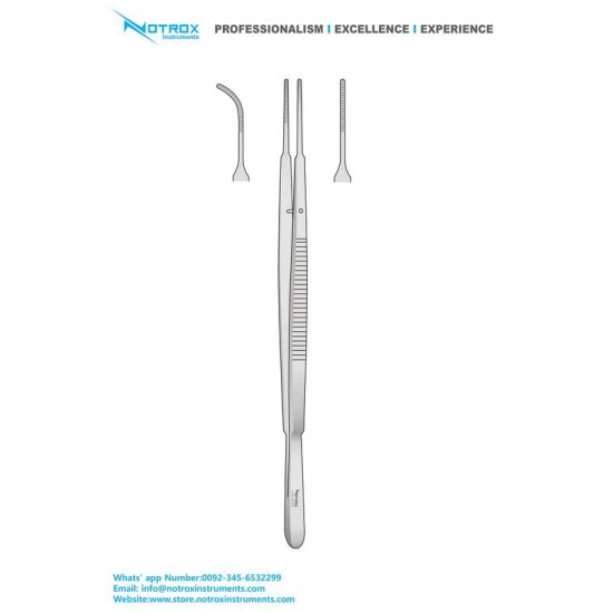 Gerald Dressing Forceps, Serrated, 18cm