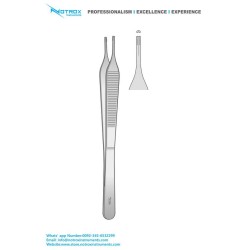 Adson Brown Delicate Tissue Forceps, 9x9 Teeth, 15cm, Straight