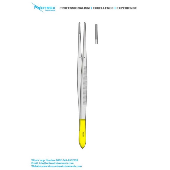 POTTS-SMITH T.C. (Tungsten Carbide) Dressing FORCEPS, Serrated