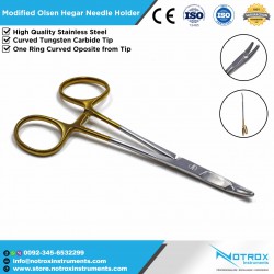 Modified Olsen Hegar Needle Holder, TC, 14cm