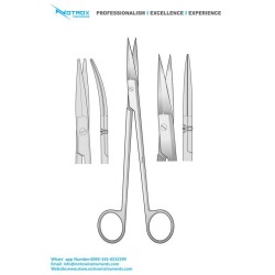 MCINDOE RHINOPLASTY SCISSORS, 19CM, SERRATED