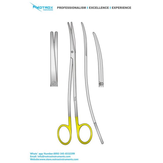 METZENBAUM SLIM SCISSORS, S-CURVED