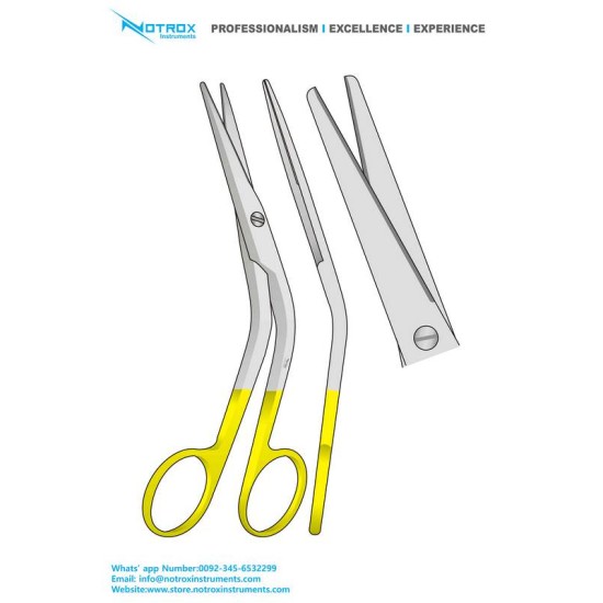 COTTLE DORSAL SCISSORS, 16CM, ANGULAR