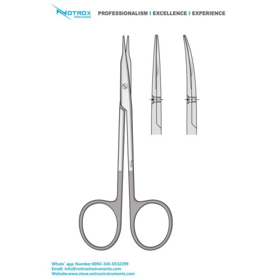 STEVENS SCISSORS, 13CM, CURVED