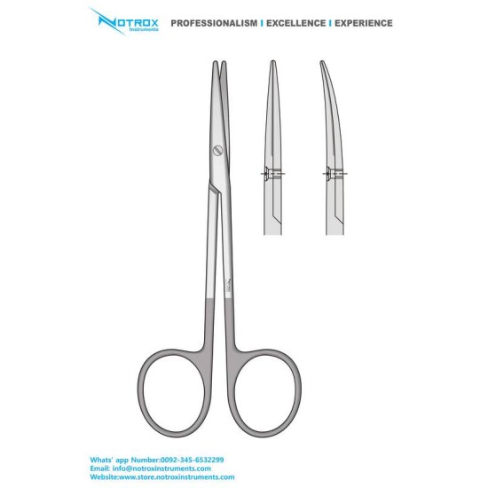 BABY METZENBAUM SCISSORS SUPERCUT, 11.5CM, X-LARGE RING HANDLES