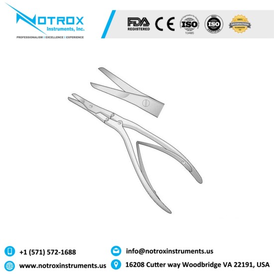 CAPLAN NASAL SEPTUM SCISSORS, 20CM, SERRATED