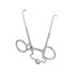 SPRING RETRACTOR, 10.5CM, 1X1 SHARP PRONGS, WITH RATCHET