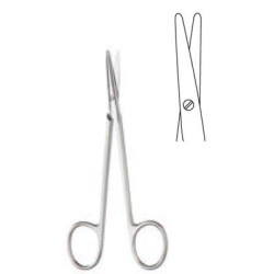 DISSECTING SCISSORS, 12CM