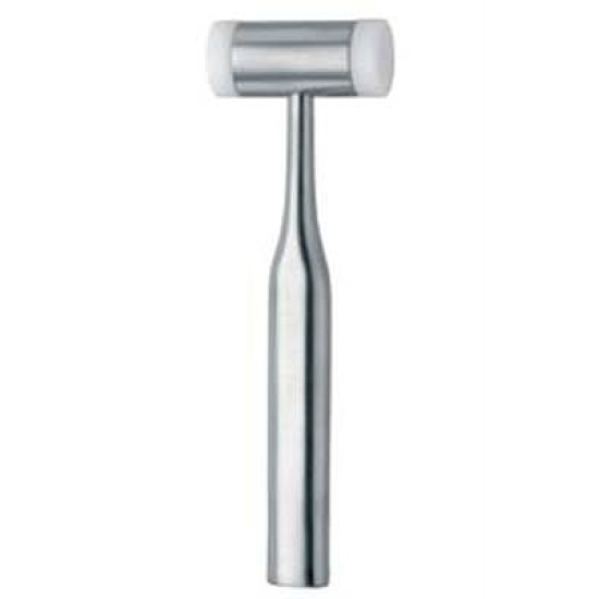 MALLET, 18.5CM, PLASTIC FACINGS, 200 GRAMS, 25MM DIAMETER