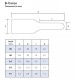 Microvascular Clamp pair, a-6.0mm X b-36mm X c-16mm X d-3.0mm