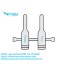 Microvascular Clamp pair approximator with slide, a-6.0mm X b-36mm X c-16mm X d-3.0mm