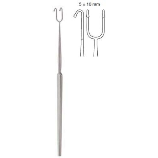 FOMON RETRACTOR, 17CM, BALL TIPS, 5X10MM