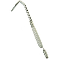 AUFRICHT NASAL RETRACTOR, 7" (18CM), 10MM TIP, 45MM BLADE, WITH FIBER OPTIC LIGHT GUIDE