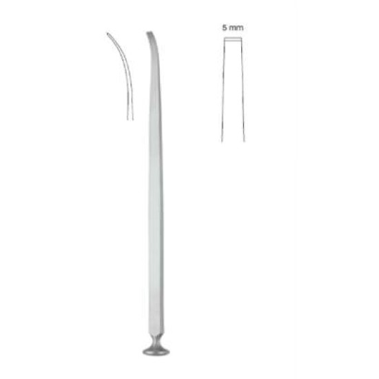 STEINHAUSER ORBITAL OSTEOTOME, 22.5CM, CURVED