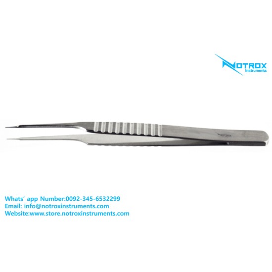 Micro Vessel Dilator, 4 1/4"(11cm), Flat Handle, Tip 5 x .3mm, Straight, Angled 10d