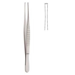 FOX TISSUE FORCEPS, 15CM, WITH CATCH