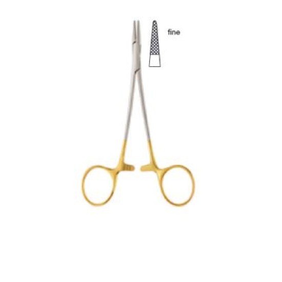 GUBISCH T.C. NEEDLE HOLDER, 12.5CM, EXTRA FINE