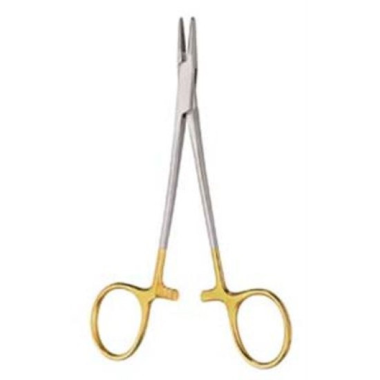 WRIGHT DERF T.C. NEEDLE HOLDER, 12.5CM, SERRATED