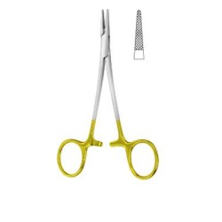 HALSEY T.C. NEEDLE HOLDER, 13.5CM, SERRATED