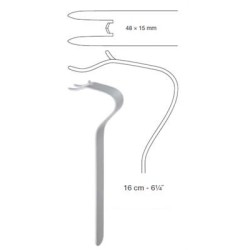 OBWEGESER CHIN RETRACTOR, 16CM