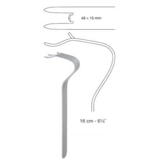 OBWEGESER CHIN RETRACTOR, 16CM