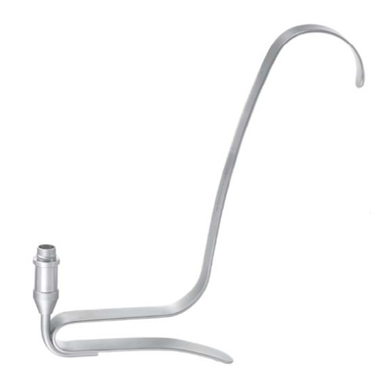 Freeman Flap Retractor With Fiber Optics Illumination, 20cm